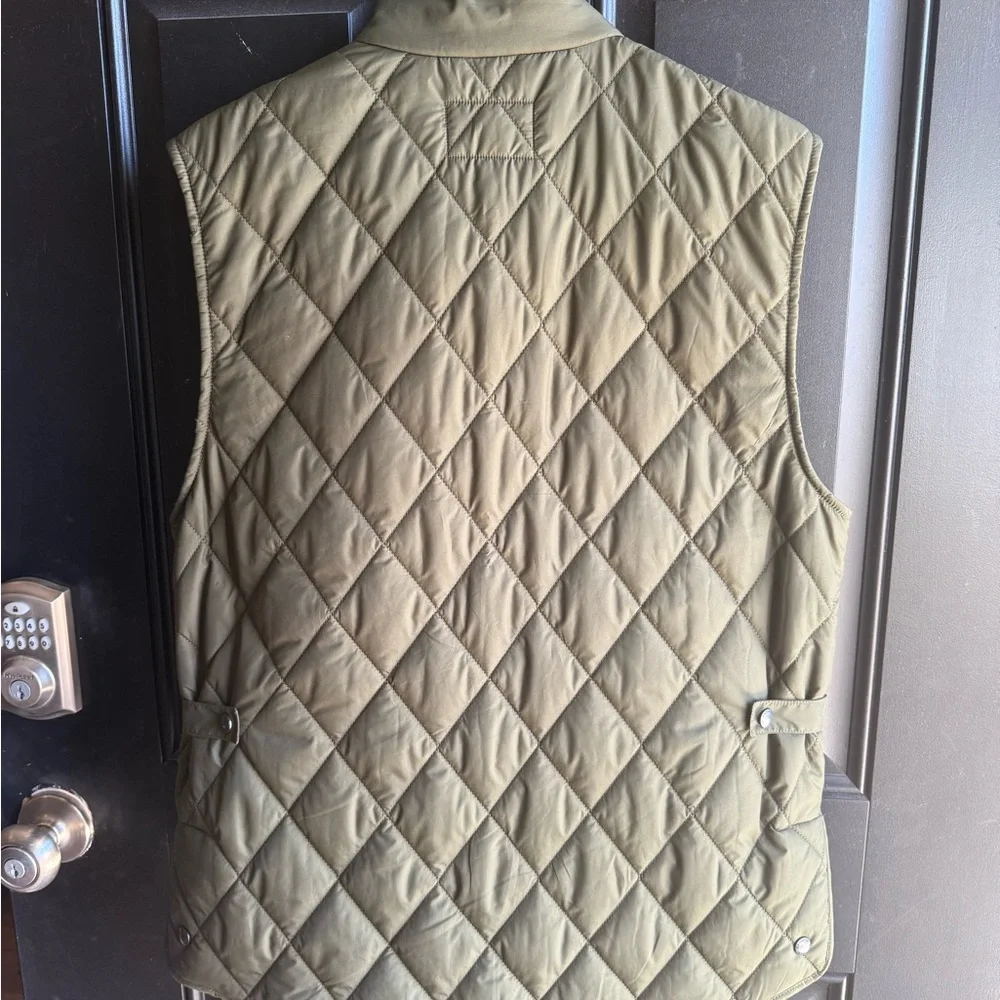 Banana Republic Green Quilted Mens Vest Size Medium